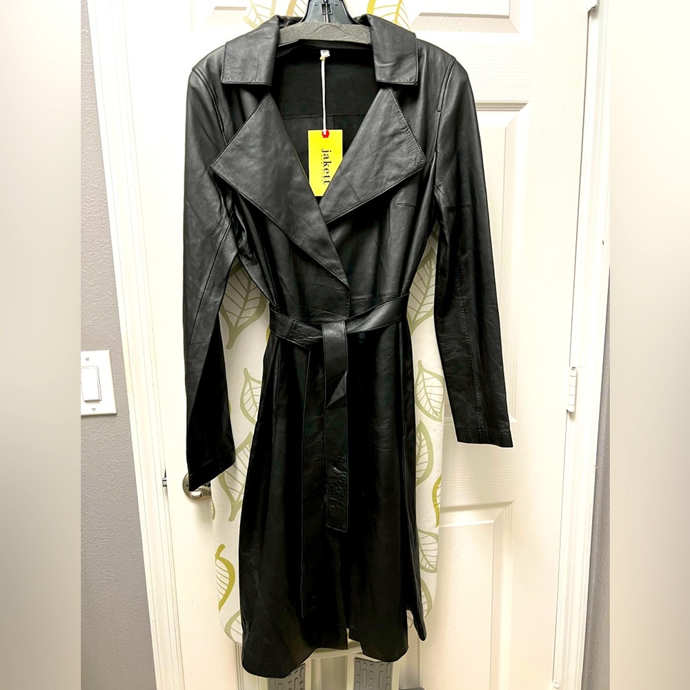 Leather Trench Coat